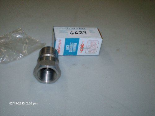 Aeroquip Quick Disconnect S/S Coupling P/N FD45-1004-16-16 1&#034; FNPT X Male (NIB)