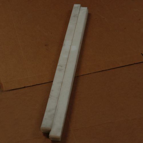 New lot 6 white delrin extruded acetal natural sheets 2&#034;wx48&#034;lx3/4&#034; thickness for sale