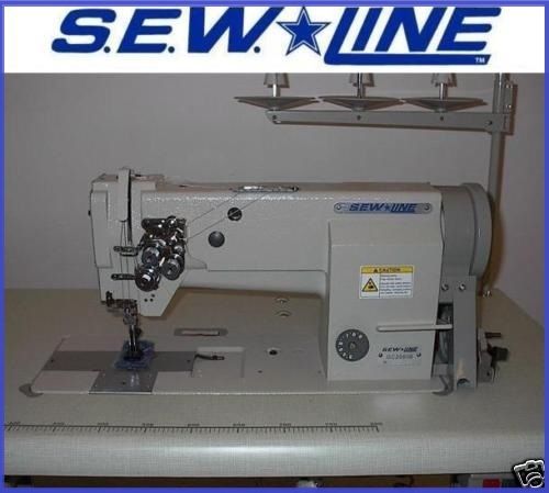Sewline sl-4420 new top quality  2-needle walking foot industrial sewing machine for sale
