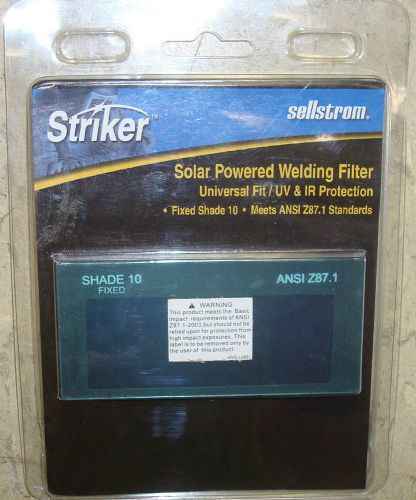 Sellstrom 27400 Striker Fixed Shade 10 Auto-Darkening Filter, 4-1/4&#034;  x 2&#034;