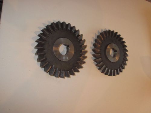 PAIR of 5&#034; Solid Head 1/2&#034; Milling Blades for Pratt &amp; Whitney Milling Machine