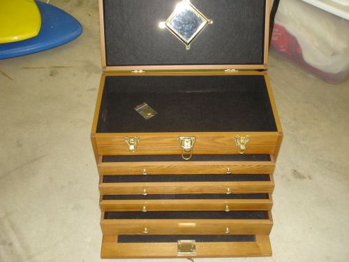 wood chest, wood tool box, machinist tool box,