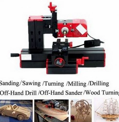 New machine 6 in 1 multi metal mini wood lathe motorized jig-saw grinder driller for sale