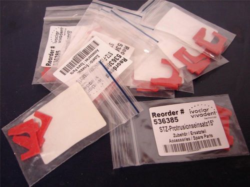 lot Ivoclar Vivadent condylar incistal Protrusion inserts # 536385 15 degree red
