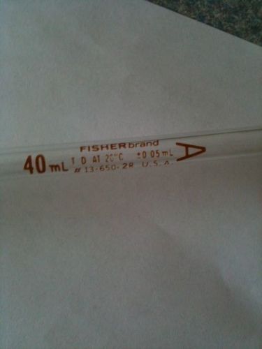 Fisherbrand Fisher brand Class A 40 mL Volumetric Glass Pipette