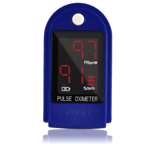 Pulse oximeter sp02 blood monitor + wrist cord + bag + batteries fda ce approved for sale