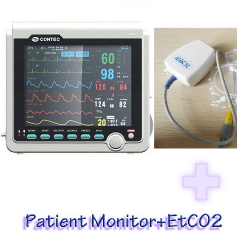New CE FDA ICU CCU Multi- Parameter Patient Montior ECG, NIBP, SpO2, PR, EtCO2