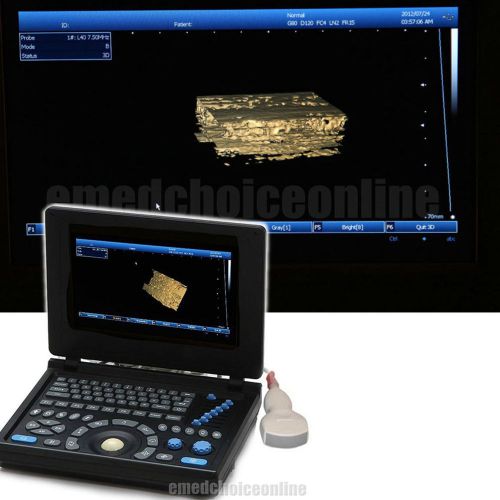 Full Digital PC 10&#034; TFT LCD LAPTOP Ultrasound Scanner Transvaginal probe CE