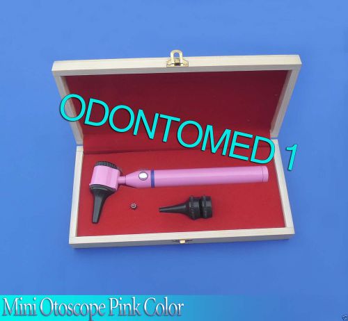 Mini Otoscope Pink Color Diagnostic Set  With Box