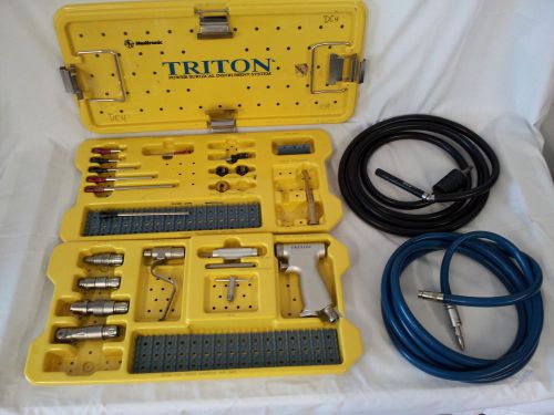 Medtronic triton air ddrill surgical power system w/med next ent drill set for sale