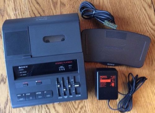 Sony BM-87DST Dictator / Transcriber With Foot Pedal &amp; Power Supply