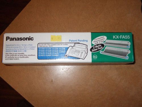 NEW GENUINE Panasonic KX-FA55 Replacement Fax Ink Film, 2-Rolls/Pack