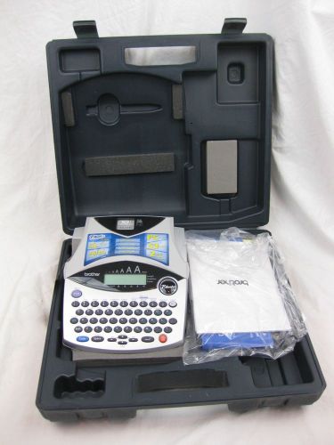 Brother p-touch pt-1950/1960 thermal label printer labeling system with case for sale