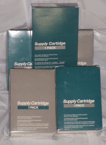 Supply Cartridge Labeling System Pt # 40614 Satndard Adhesive Black on Silver