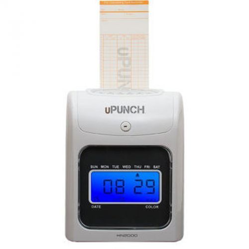 uPunch Electronic Calculating Time Clock and Time Card Rack Combo