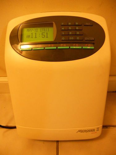 Microder II Amano time clock model MR 9200 series MR 9000 Microder 2