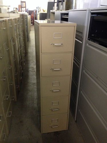 LOT OF 2 5DRAWER LETTER SIZE FILE CABINETS by GF OFFICE FURNITURE