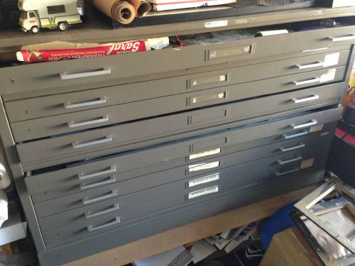 10 SHELVES METAL FILING CABINET  for art and architectural prints