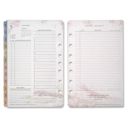 2015 Franklin Covey Blooms Garden Design Planner Refill - 4.25&#034; x 6.75&#034;