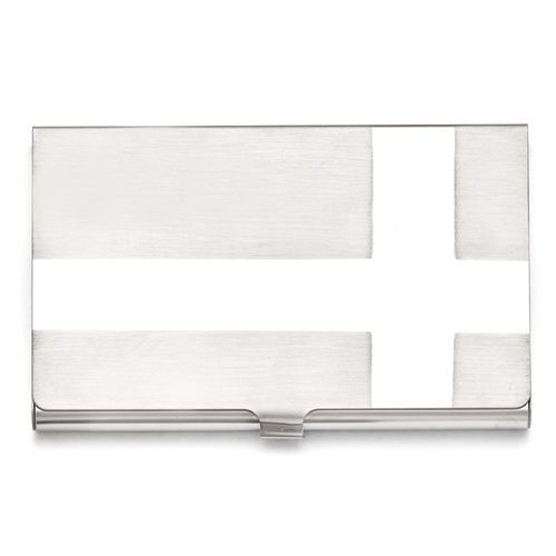 New Chisel Stainless Steel Polished and Brushed Card Holder
