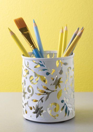 Design Ideas Vinea Pencil Cup, White, New