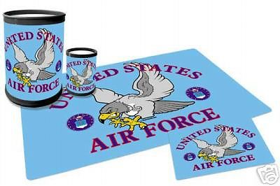 U.S. AIR FORCE &#034;EAGLE&#034; 4 PIECE DESK SET