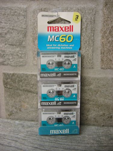 Maxell Microcassettes - MC60 - 3 Pack (121314-025)