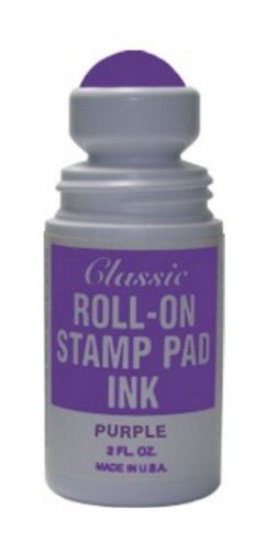 Purple roll-on stamp pad ink for sale