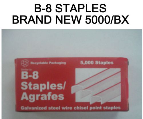 Bostitch B8 staples - 1 box (5000 staples)