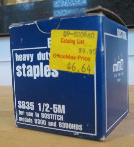 Bostitch 1/2&#034; Heavy Duty Staples box of 5,000