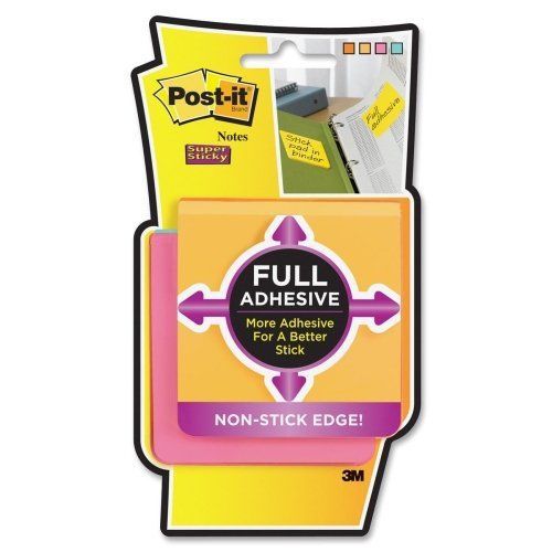Post-it 3x3 Super Sticky Full Adhesive Notes - Removable, (f3304ssfm)