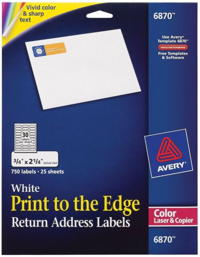 White Laser Labels For Color Printing Label Labels/pack White Matte 6870