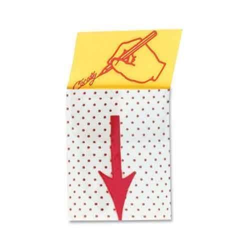 Post-it Message Flags &#039;&#039;Sign Here&#039;&#039; Red 1 Inch Wide