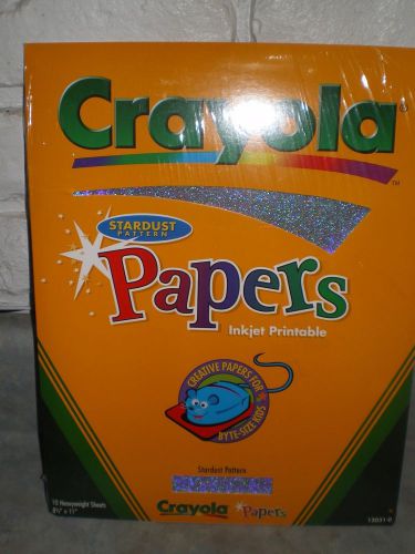 Crayola  Stardust  sparkling PAPER. Inkjet  printable. New sealed pack    #1