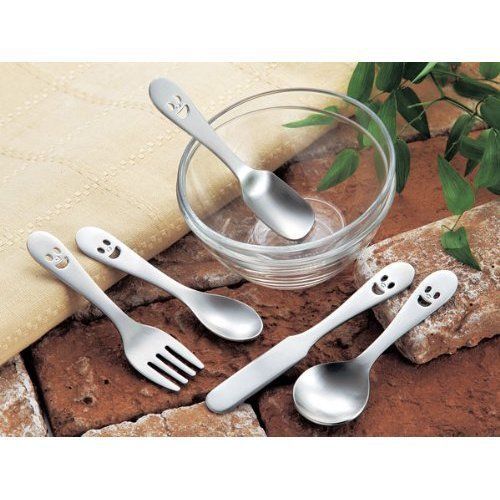 Cute Smiley Face Cutlery NICO Stainless Steel Small Petit Butter Knife Japan NEW
