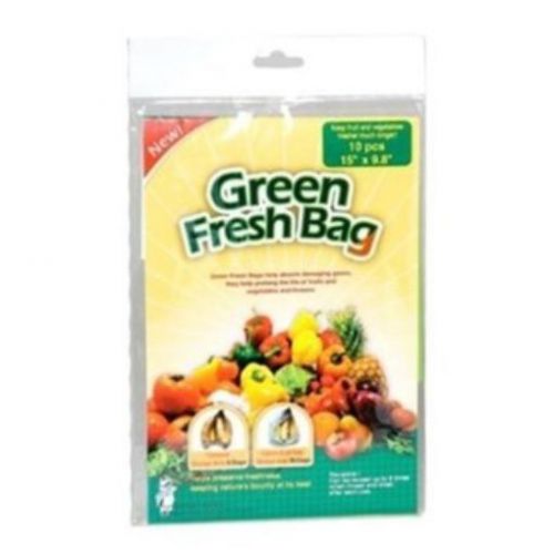 Reusable Green Fresh Bags 15&#034; X 9.8&#034; - Prolong Fruits  Vegetable  Flowers &amp; More