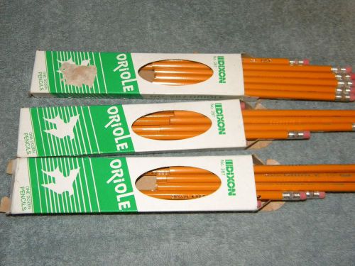 36 Vintage Dixon Oriole 287, USA Made, No. 1 extra soft  Pencils