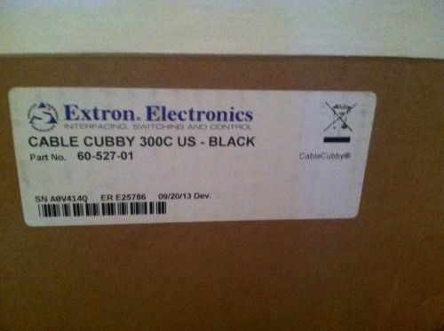 Extron Cable Cubby 300C Black 60-527-01 Furniture-Mountable Enclosure