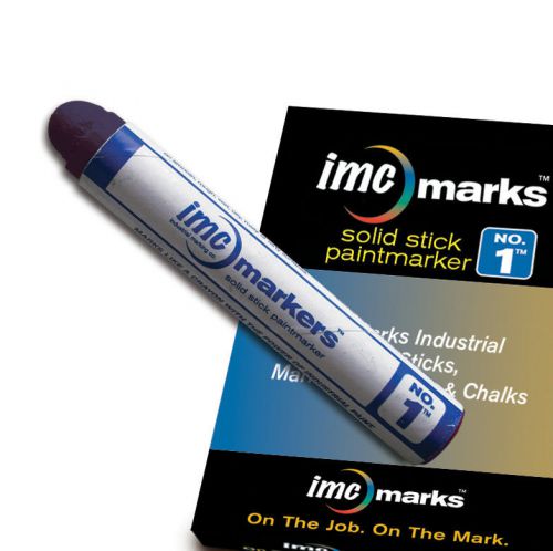Imc marks no. 1 solid stick-purple-box of 12 markers for sale