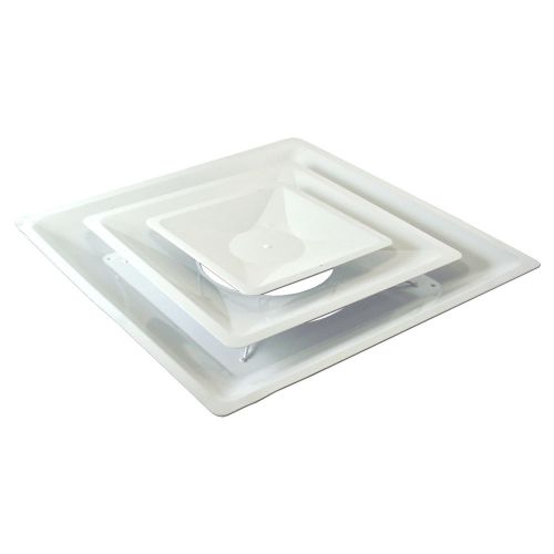 Tuttle &amp; Bailey 2 Cone Ceiling Vent Diffuser A1200 12 LT 24X24 0 WH