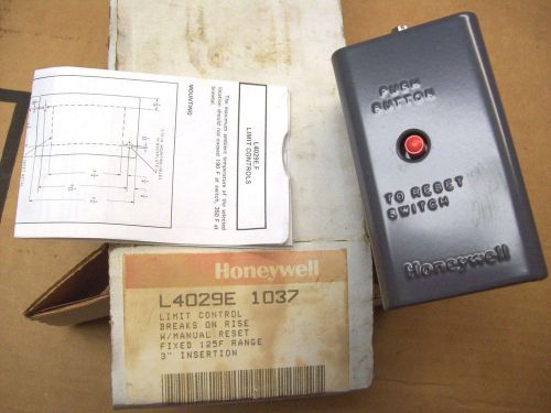 Honeywell l4029e 1037 limit control for sale