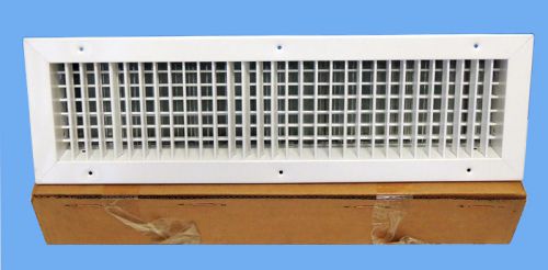 NEW Titus 300RS Supply Grille 24&#034; X 6&#034; HVAC Adjustable Air Register White Steel