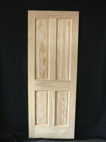 4 Panel 6&#039;8&#034; Solid Wood Stain Grade Interior Door