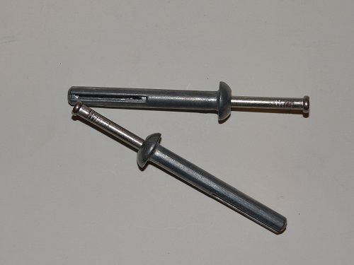 1/4&#034; x 1&#034; stainless steel hammer drive zamac nail ins- 100 pcs for sale