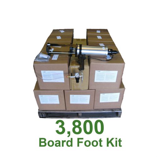 Diy spray foam insulation closed cell  1.5lb  3800 board foot kit 1-877-772-9629 for sale