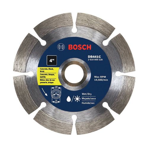 Bosch db441c 4-inch 14500 rpm premium segmented diamond cutting saw blade for sale
