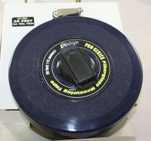 CST Co., PRO-SERIES Fiberglass Measuring Tape, 50 ft (#71-Y501)  [310]