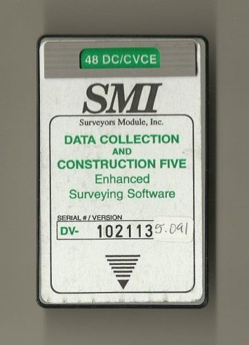 SMI DC/CVCE Construction Five Card for HP 48GX Calculator