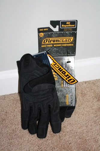 Ironclad Tac-Ops Oil Repellant Gloves Brand New XL Black