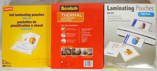 Lot 8 Staples Scotch Royal Sovereign 1000 Hot Thermal Laminating Pouches NEW